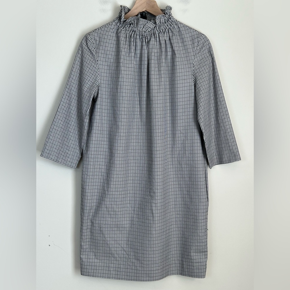 COS Black and White Checkered Dress